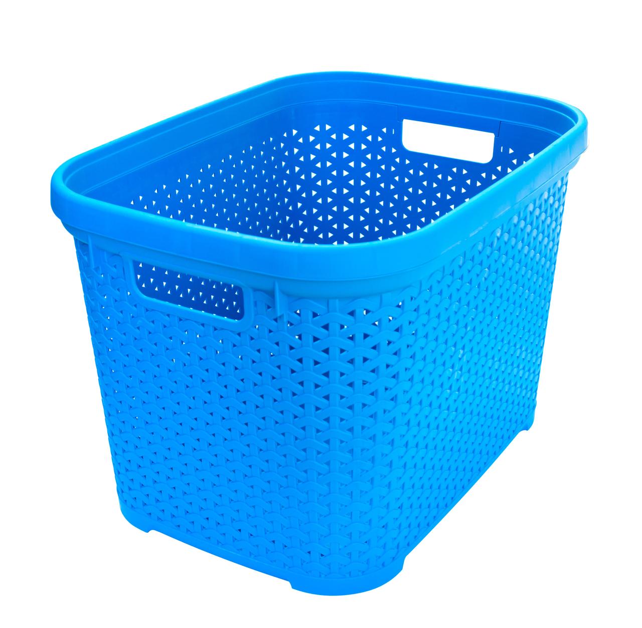 Кошик без кришки 30 літрів блакитний К4-439 (Diomedea) 330*440*300 мм, фото 1