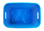 Кошик без кришки 35 літрів блакитний К3-439 (Diomedea) 365*535*260 мм, фото 3
