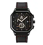 Чоловічий квадраний годинник з хронографом Skmei 1963BKRG Black-Rose-Gold, фото 2
