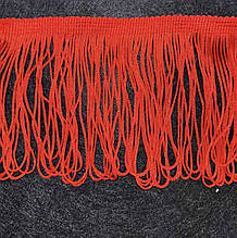 Бахрома петелька 10см х 13м, колір червоний