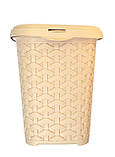 Кошик з кришкою 2,5 літрів бежевий К6-406 (Diomedea) 140*205*190 мм, фото 4