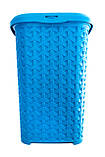 Кошик з кришкою 6 літрів блакитний К7-439 (Diomedea) 160*260*230 мм, фото 3