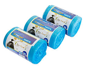 Сміттєві пакети ProDom 35 літрів (100 шт/уп) 50*60 см, щільність 6.5 мкм