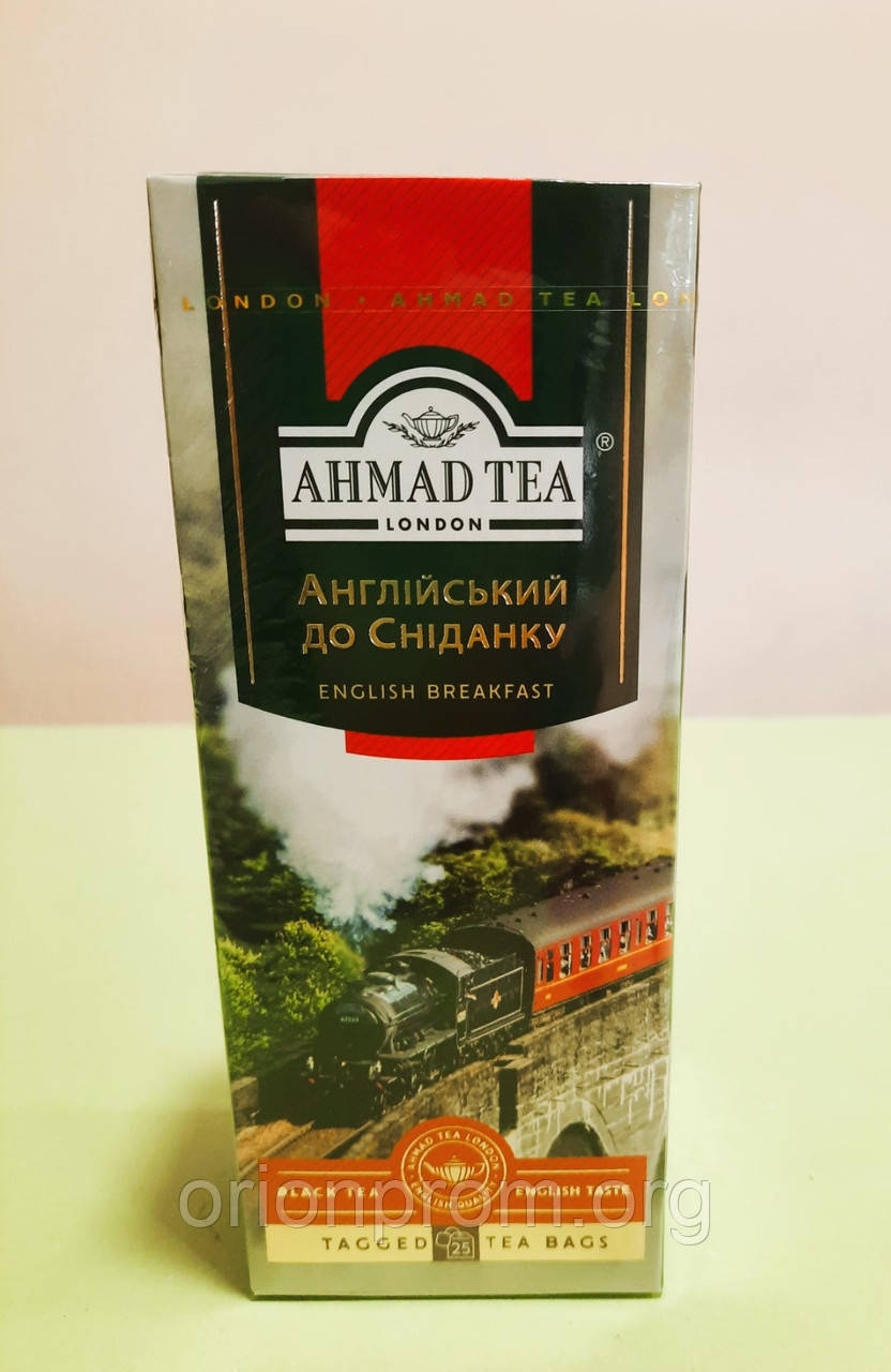 Чай Ahmad Tea English Breakfast 25 пакетів чорний