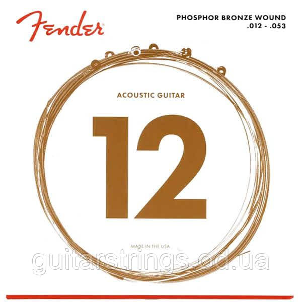 Струны Fender 60L Phosphor Bronze Light 12-53, фото 1