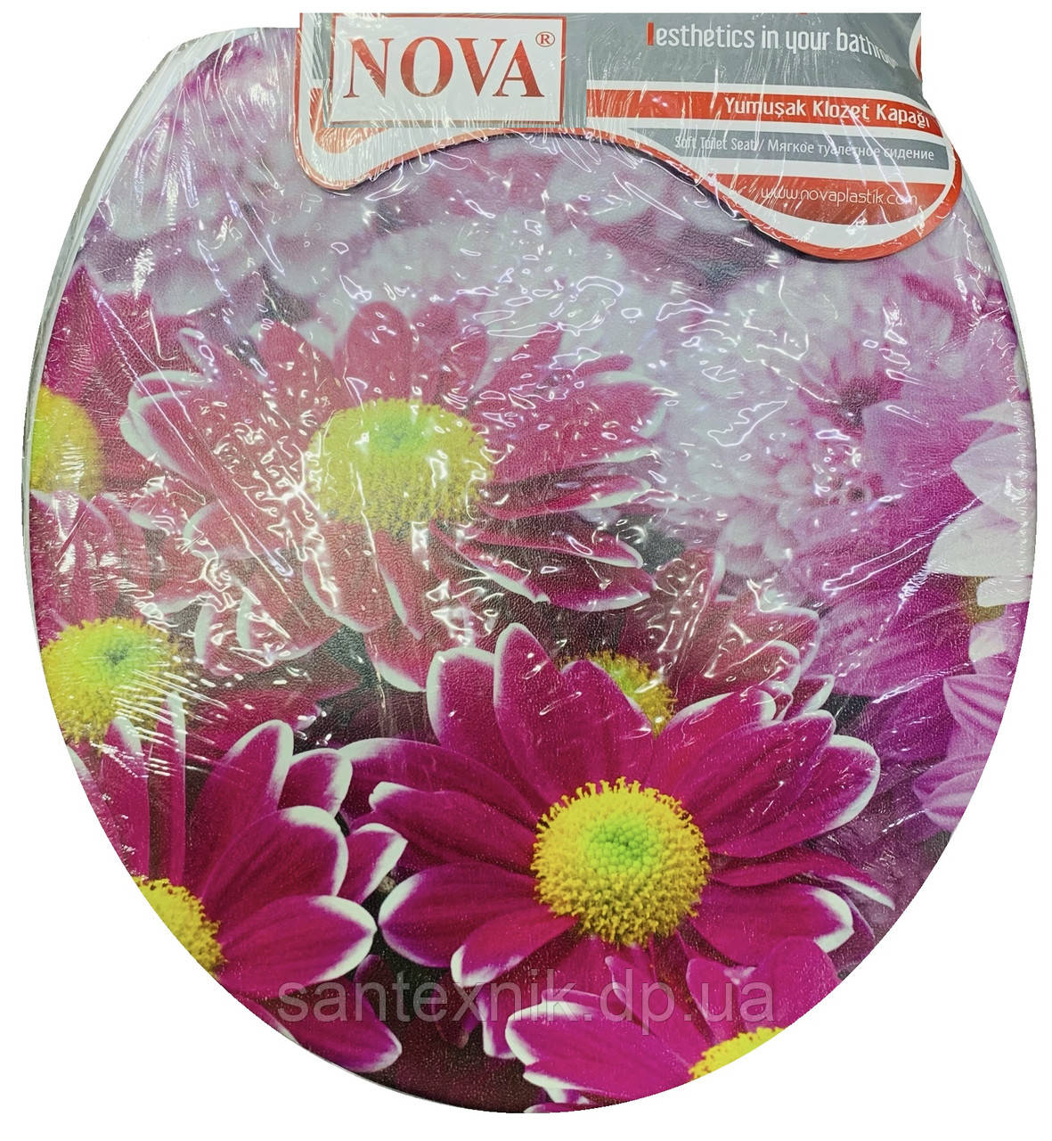 Сидіння для унітаза м'яке. Комфорт NOVA