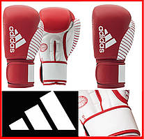 Рукавиці з ліцензією Wako для боксу та кікбоксингу червоно/білий ADIDAS adiKBWKF200