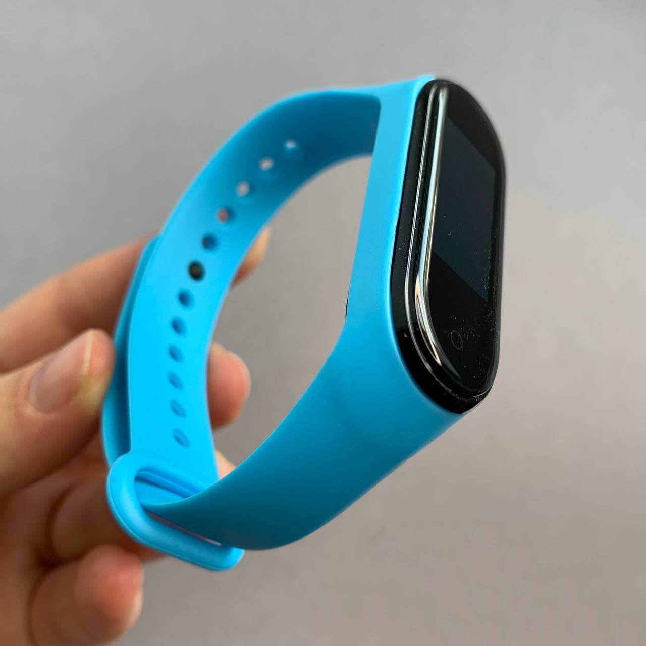 Ремінець для Xiaomi Mi Band 4 силіконовий кольоровий ремінець для фітнес трекера браслета мі бенд 4 блакитний BND