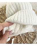 Зимова шапка для малюків Sweety об'єм 38 - 40 см (0 - 3 місяці) Kid's Fantasy Молочний, фото 2