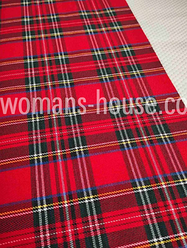 Костюмка в клітинку Шотландія 150 см Красный