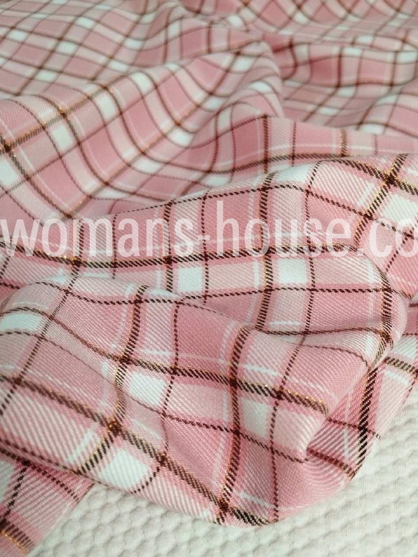 Костюмна (брючна) тканина Шотландка Червоний с чорним, фото 1