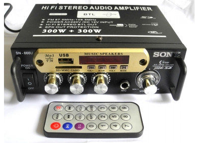 Підсилювач звуку SONY SN-666 U. f
