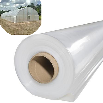 Плівка господарська Shadow 50мкм 3х100м поліетиленова прозора будівельна господарська для овочів і грядки