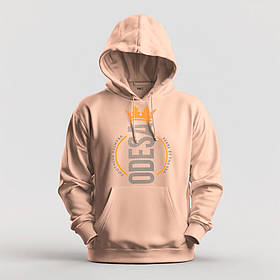 Худі утеплене унісекс Stedman з принтом ODESA КОРОНА  XS бежеве