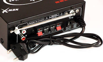 Підсилювач стереозвуку UKC SN-705U MP3/SD/USB/AUX/FM 12v/220v  , фото 5