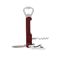 Відкривачка штопор на блістері "Bartender restaurateur" 4 в 1 з неіржавкої сталі. Відкривачка. Мультитул.