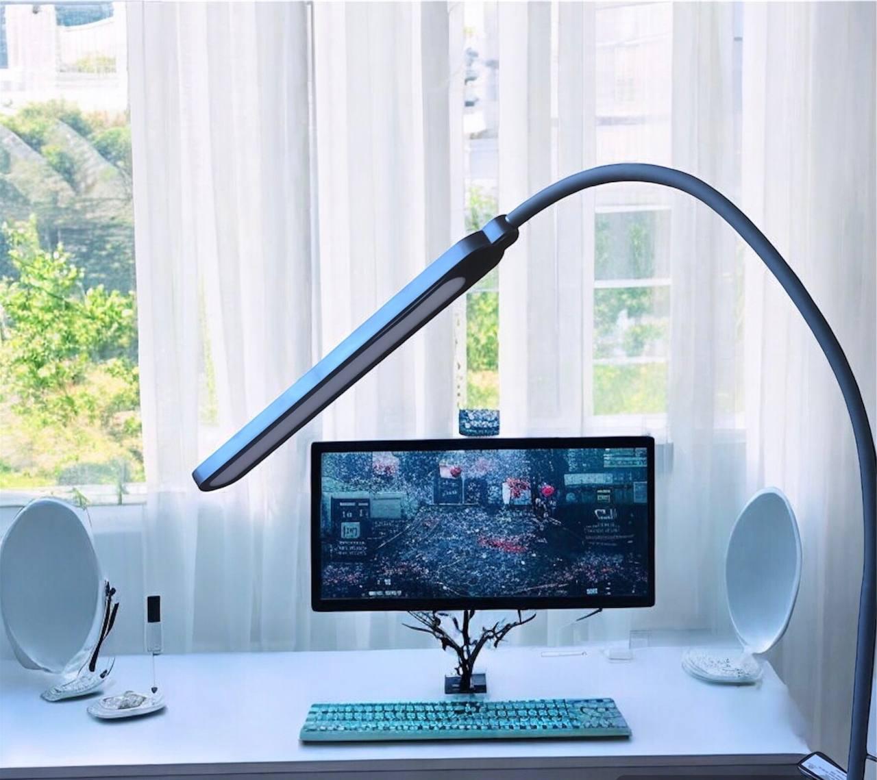 Настільна лампа на струбціні 20W у чорному кольорі SM-L868AC - фото 1 - id-p2279538446