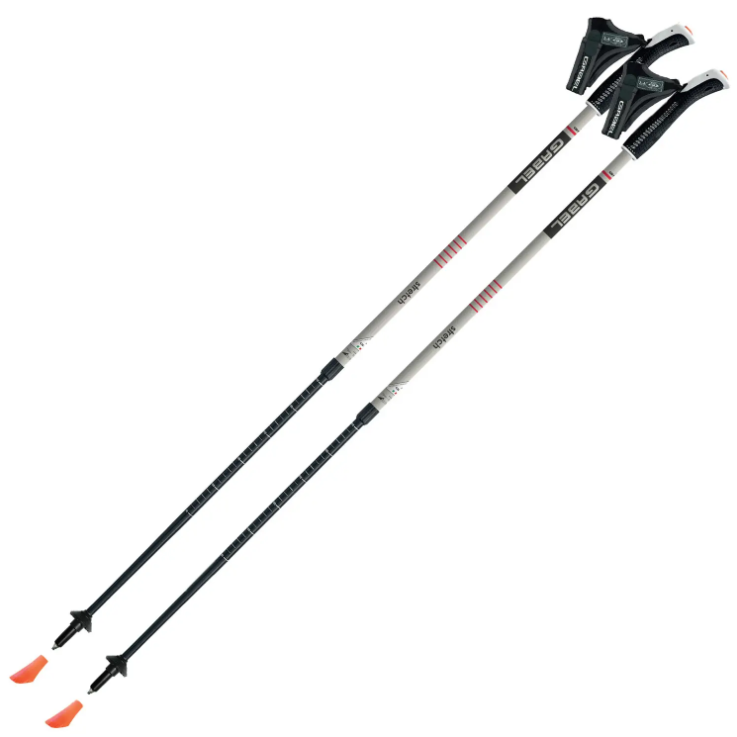 Палиці для Скандинавської Ходьби Gabel Stretch Ice (7008352630000) Алюмінієві Складні Італія Гарантія 24 місяці, фото 1