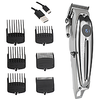 Машинка для стрижки волосся 6 насадок  Adler AD 2831 з дисплеєм