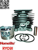 Поршнева Homelite 3040 3045 3055 Ryobi 34A RBC30SESA  циліндр з поршнем для бензокос Хомелите мотокос Райоби бензотример ЦПГ