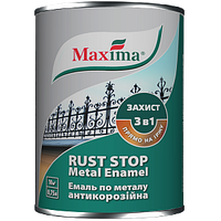 Фарба для металу молоткова Maxima бордо 2.3 L