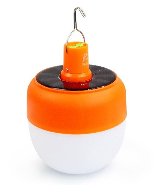 Кемпінговий ліхтар лампа акумуляторна з сонячною батареєю  Energy saving lamp Vkstar Lf-1526 75Вт