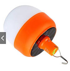 Кемпінговий ліхтар лампа акумуляторна з сонячною батареєю Energy saving lamp Vkstar Lf-1526 75Вт, фото 4