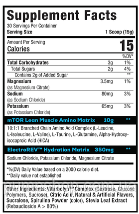 Бцаа BCAA MuscleSport BCAA Revolution 450 г ( смак блакитний гавайський ), фото 3