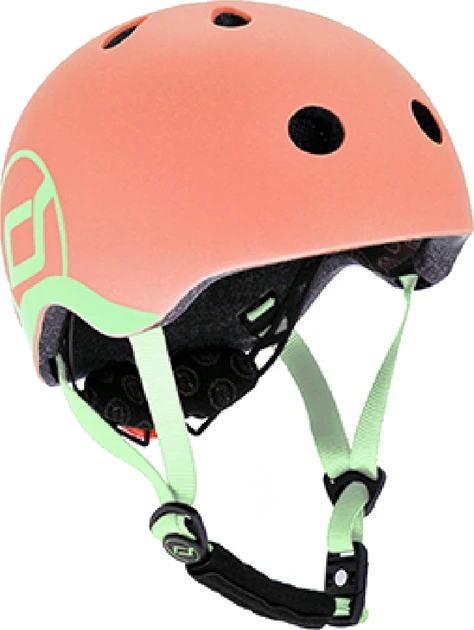 Шолом захисний дитячий Scoot and Ride, персик, з ліхтариком, 45-51см (SR-181206-PEACH)