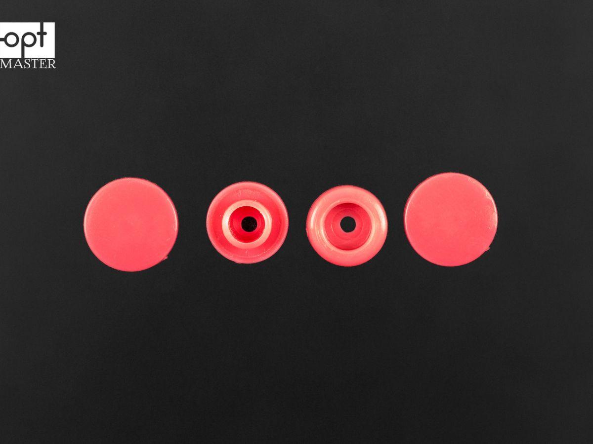 Кнопки пластикові 11.7 мм Т-5 коралові D21 (1000 шт), фото 1