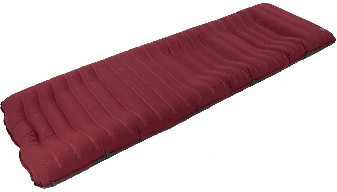 Туристичний анатомічний надувний килимок Bo-Camp Laticuda Ergonomic Gold, 191x60x14 см (Grey/Red)