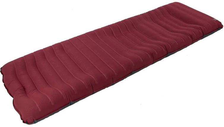 Туристичний анатомічний надувний килимок Bo-Camp Laticuda Ergonomic Gold, 191x60x14 см (Grey/Red), фото 1