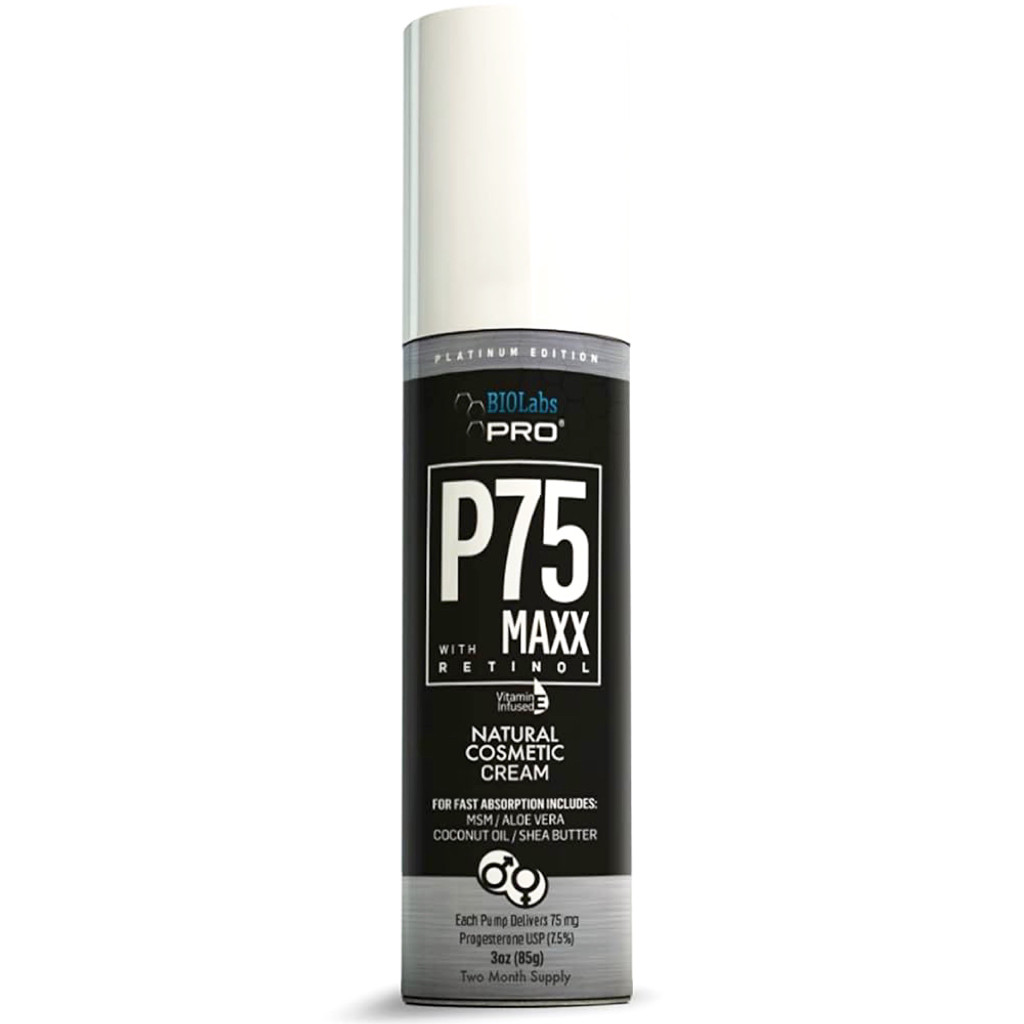 BIOLabs PRO Natural P75 MAXX / Біоїдієнтичний прогестерон 7,5% крем 85 грамів BX712, фото 1