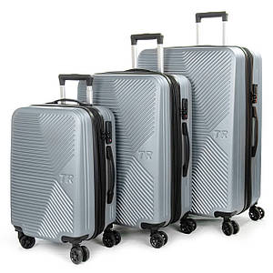 Дорогенька Чемодан 31 ABS-пластик 804 Т1 silver