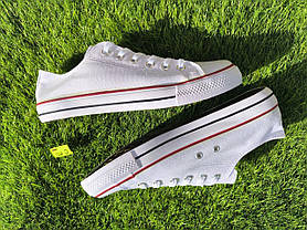 СКИДКА 46 р Білі кеди чоловічі конверси converse літні тканинні текстильні, фото 4