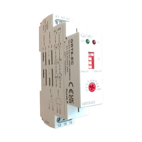 Реле задержки времени на включение и выключение 0.1 с ~10 суток GRT8-EC ...