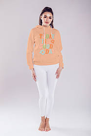 Худі утеплене унісекс Stedman з принтом TODAY  XS бежеве