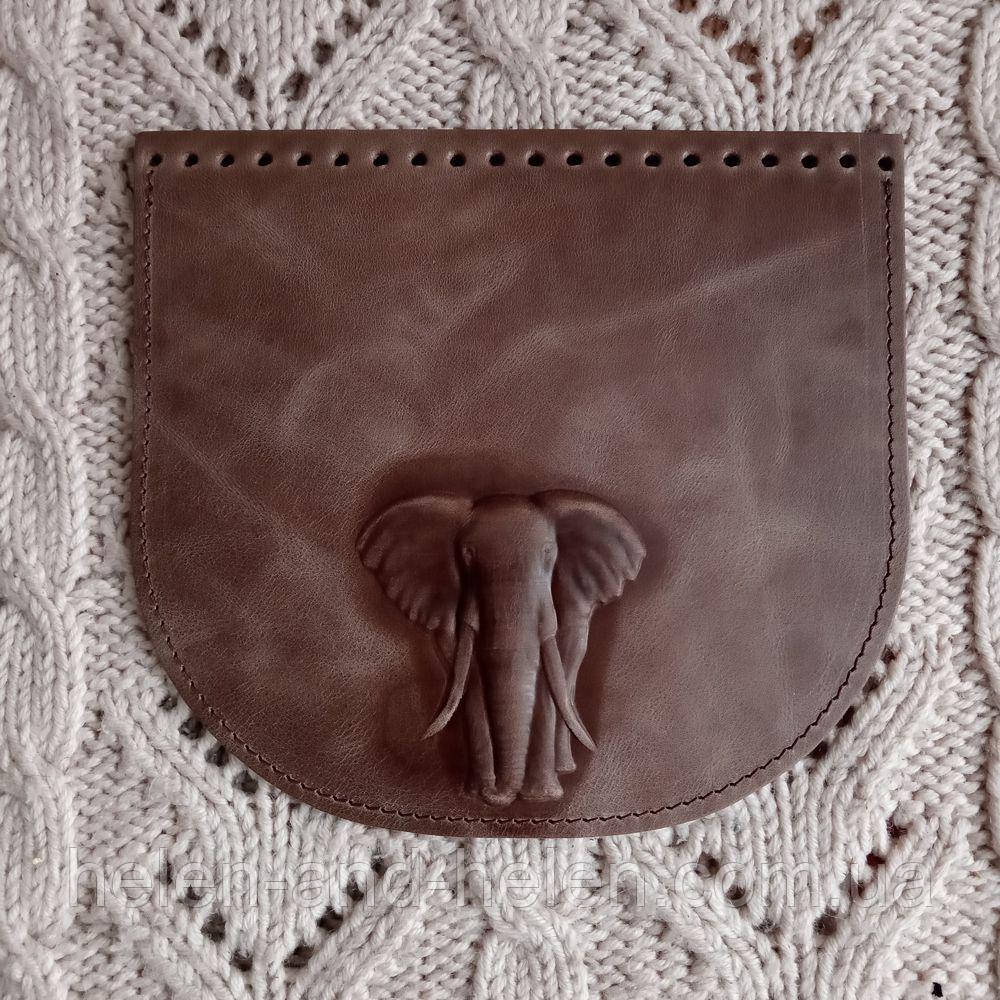 Клапан для сумки "Слон". Колір "Сафарі", фото 1