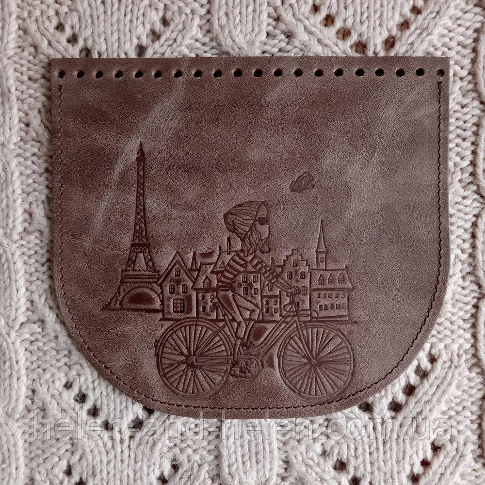 Клапан для сумки "Париж". Колір "Сафарі"., фото 1