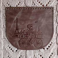 Клапан для сумки "Париж". Колір "Сафарі".