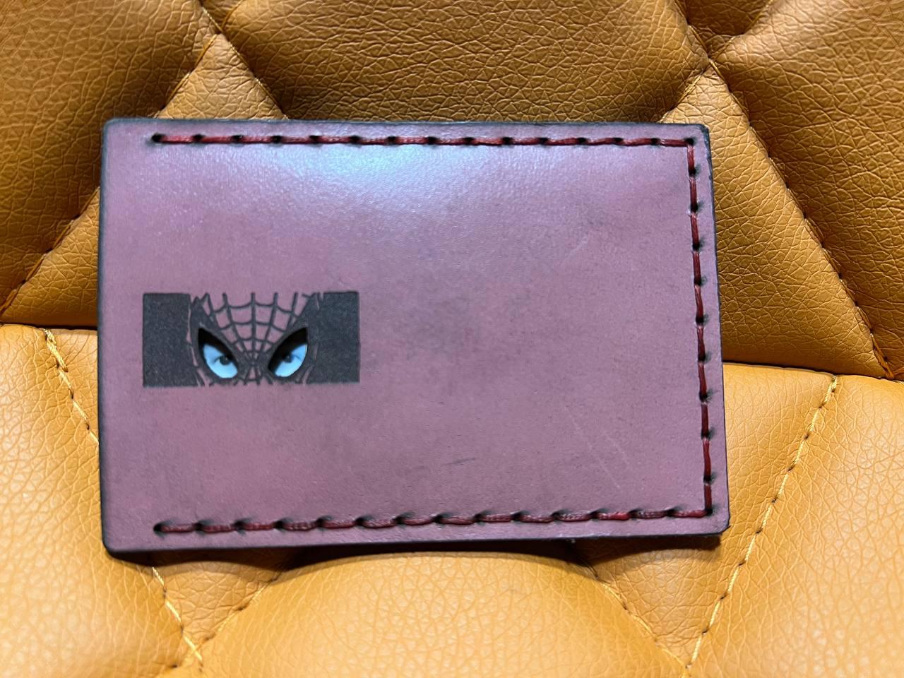 Шкіряна обкладинка для посвідчення особи Spider ID pink