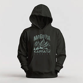Худі утеплене унісекс Stedman з принтом MAGURA  XS чорне