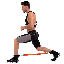 Повідець-амортизатор Record physical ability trainer 1.4 м для тренування м'язів, фото 3