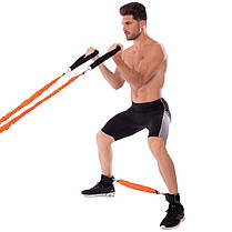 Повідець-амортизатор Record physical ability trainer 1.4 м для тренування м'язів, фото 4