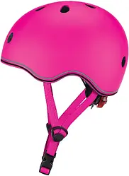 Шолом захисний дитячий GLOBBER EVO LIGHTS, рожевий, з ліхтариком, 45-51см (506-110)