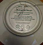 Порцелянова колекційна тарілка Kaiser Кішка Мізі на полюванні, фото 2