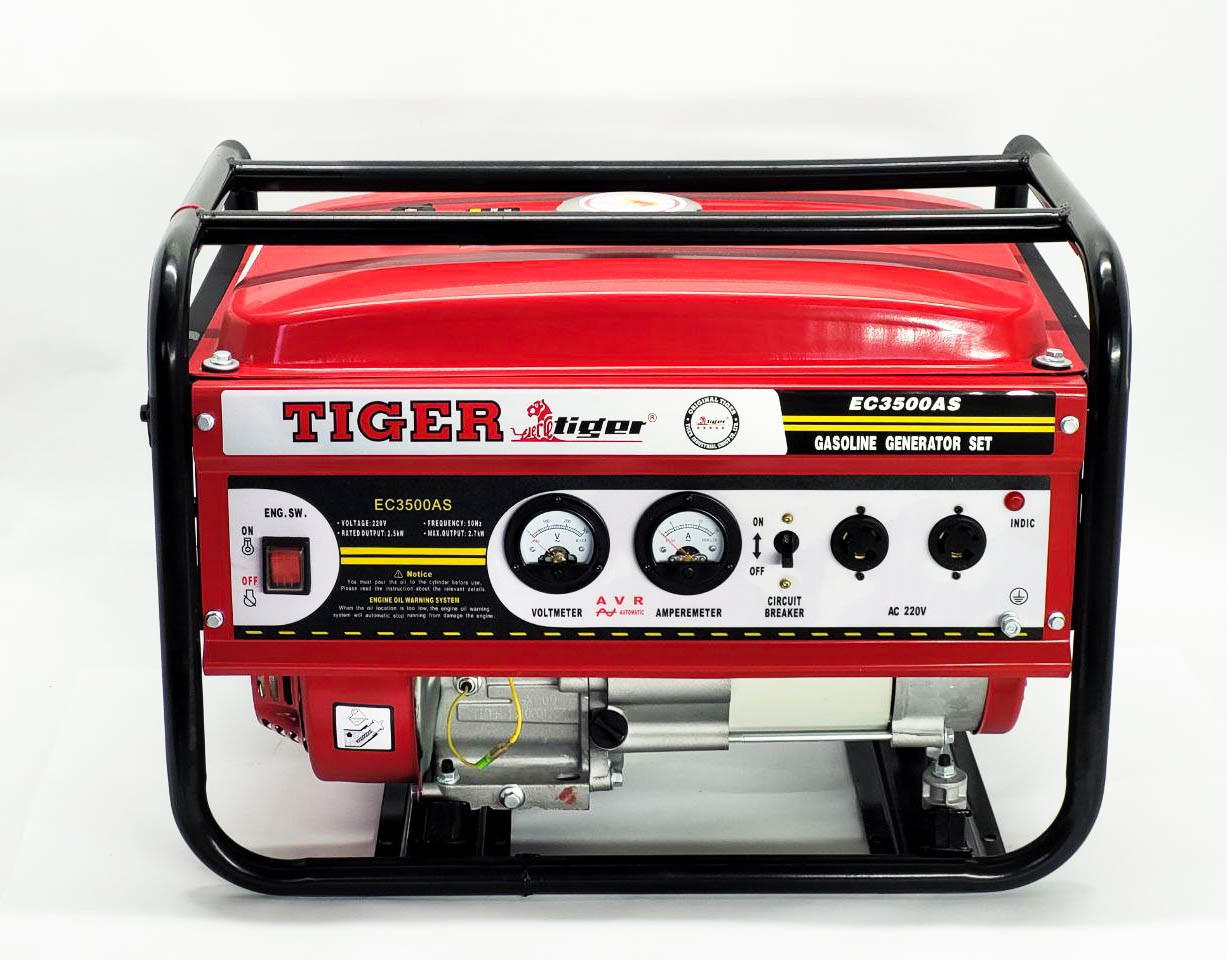 Генератор бензиновий однофазний 2.5-2.7 кВт Tiger EC3500AS, фото 1