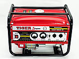 Генератор бензиновий однофазний 2.5-2.7 кВт Tiger EC3500AS, фото 5