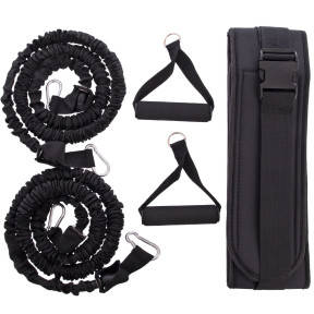 Повідець-амортизатор SP-Planeta 1,2м з рукоятками для силових тренувань, фото 1