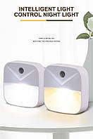 Нічник LED мережевий із датчиком освітлення Luno. Автоматичний сенсор.